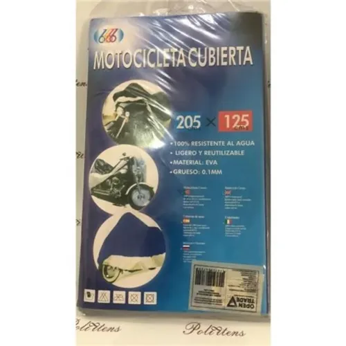 Capa P/motocicleta De Plastico 2,05x1,25mts