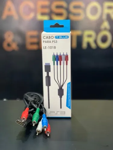 Cabo Vídeo Componente Ps2 Ps3 Alta Definição Tv Hdtv Led Lcd 
