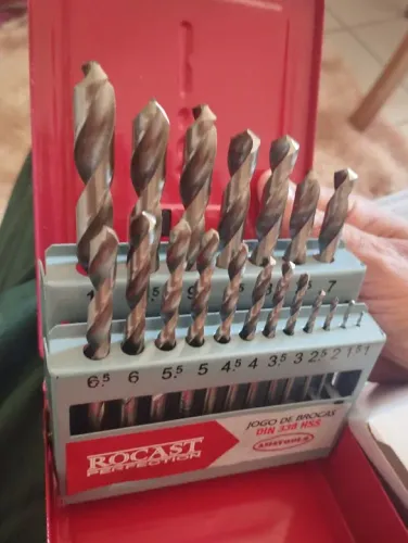 Jogo de broca em aço rápido com 19 peças ROCAST