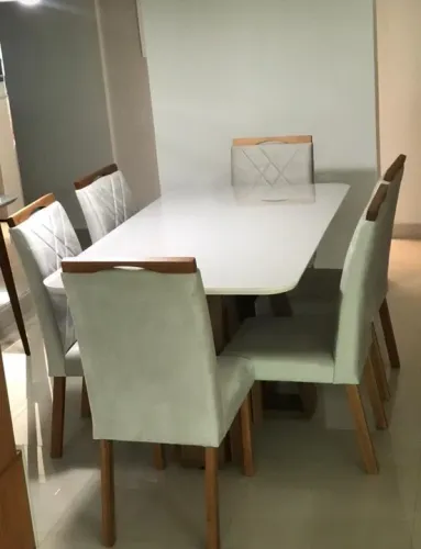 mesa de jantar 6 lugares 160x0,90