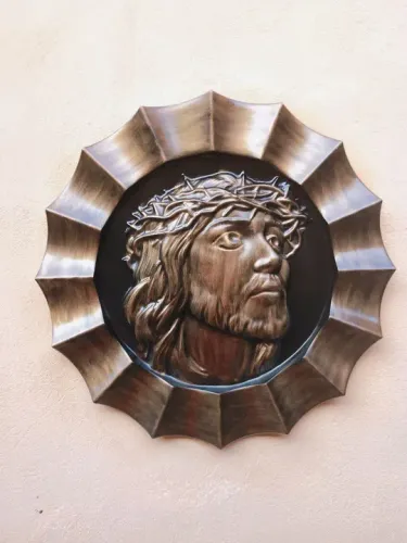 Quadro Jesus Cristo em gesso 3d