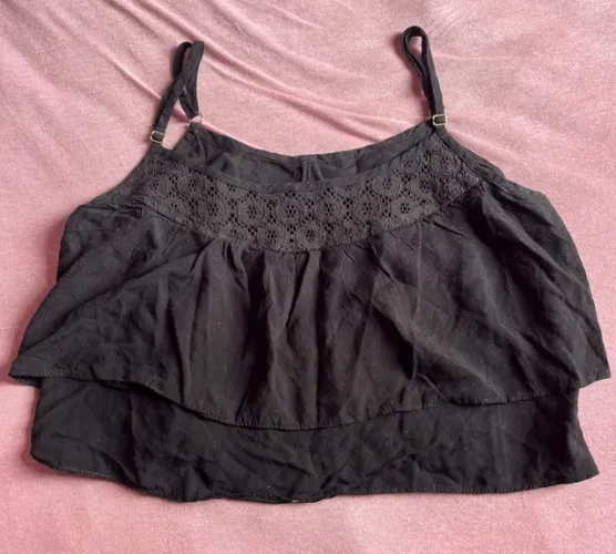 Blusa Cropped Preta M