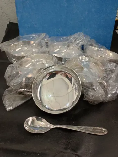 Taças de sobremesa em prata 90