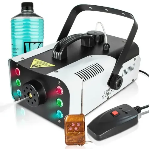Maquina de Fumaça Led 1200w + Fluido