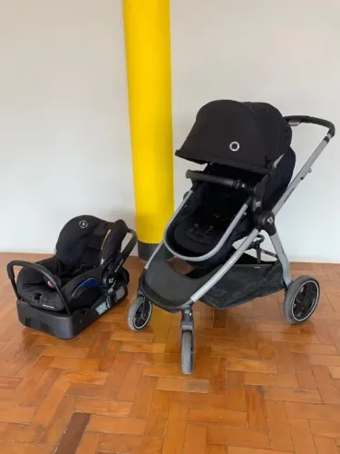 CARRINHO TRAVEL SYSTEM ANNA 2 TRIO MAXI-COSI - Essential Black