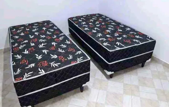 Cama box solteiro black confortável