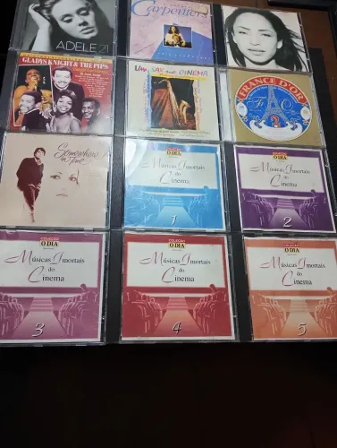 Coleção de CDs originais - Adele, Carpenters, Sade