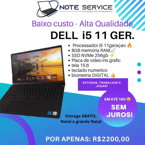 Dell i5 11ª Geração - Notebook Completo!