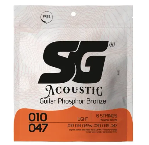 Encordoamento 010 SG Bronze Fosforo para Violão