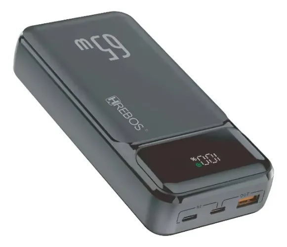 Power Bank Turbo 65w Hrebos 20000mah Com Display Digital