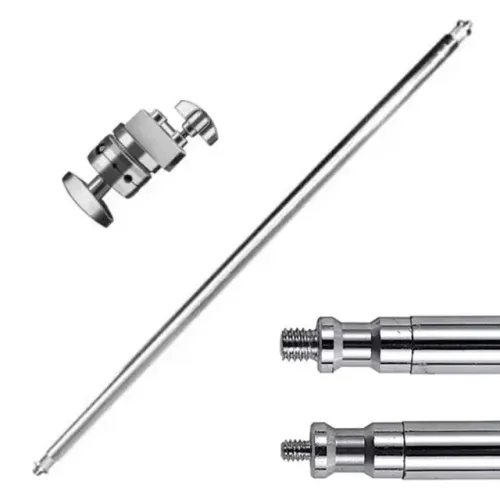 Cabeça Efeito Metal Com Haste 127 cm Braço Girafa Estudio (NOVO)