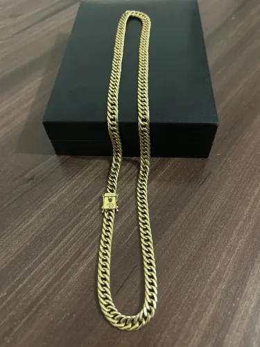Corrente de Ouro 18k Grumet dupla