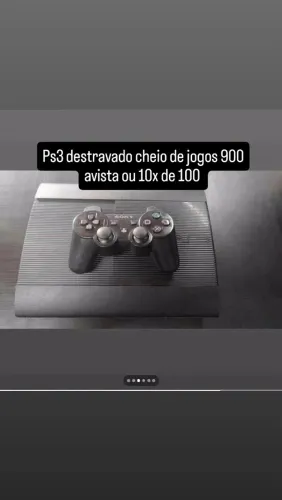 PS3 Destravado com jogos 