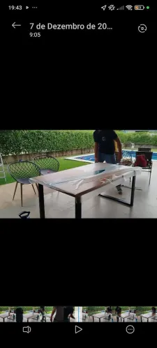 Aplic de Ppf em mesa de resina