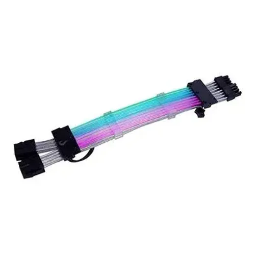 Cabo Extensor Fonte Sleeved Rise Mode Black ARGB para Placa de Vídeo 16P  - WZetta