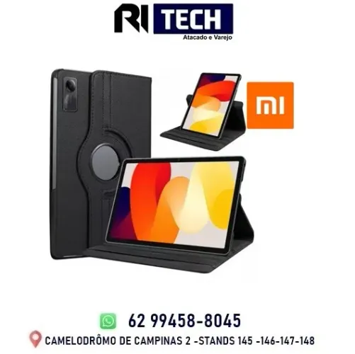 Capa Giratória Compatível Para Xiaomi Redmi Pad SE 11'' Polegadas