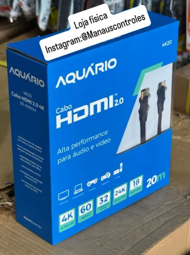Cabo HDMI de 20 Metros versão 2.0 com Filtro 