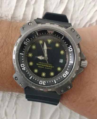 Relógio Casio Diver Profissional 300m japan anos 80 raridade de coleção 