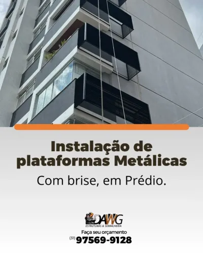 Plataforma Metálica para Ar-Condicionado - Sob Medida e com Pintura Eletrostática!