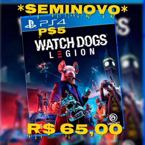 Watch Dogs Legion - PS4 e PS5 - Seminovo