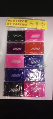 Protetor de cartão- bilhete único e cartão de banco