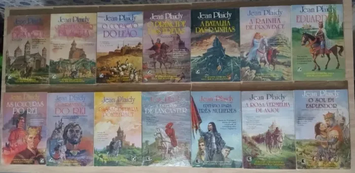 Coleção COMPLETA: A Saga dos Plantagenetas - Jean Plaidy - RARIDADE (Livros nunca lidos!)!