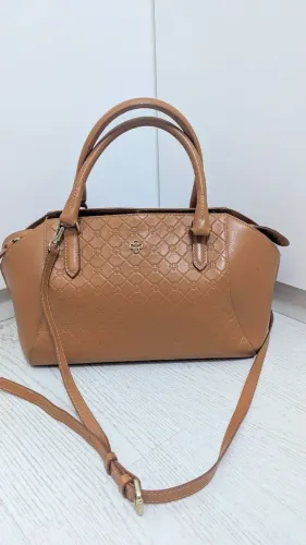 Bolsa Capodarte de ombro marrom em couro