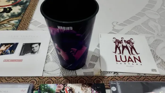 Luan santana, cds, dvd e copinho!!!!