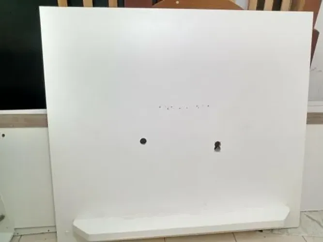 Painel de Tv branco em MDF