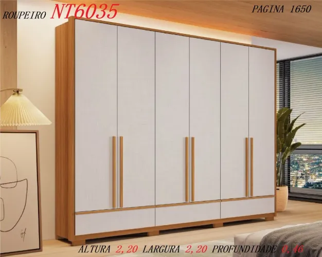 Guarda roupa casal super espaçoso 