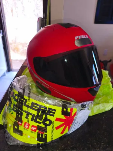 CAPACETE PARA MOTO PEELS ORIGINAL COM 2 VISEIRAS ORIGINAIS