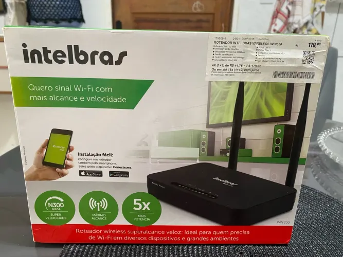 Roteador Intelbras Wireless WIN300 - Super Alcance e Velocidade