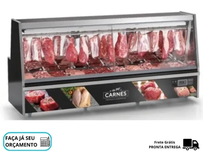 Balcão de Açougue 3M Gelopar Preto 220v