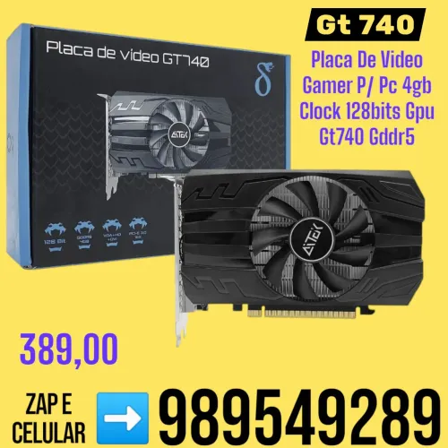 Placa de vídeo GT 740 4G ATEK