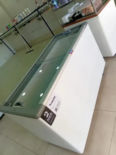 Freezer Horizontal Tampa De Vidro 503 Litros - Novo