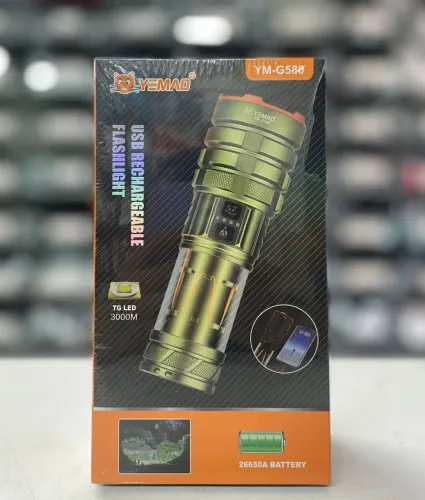 Lanterna De Acampamento Recarregável Com Tripé<br>