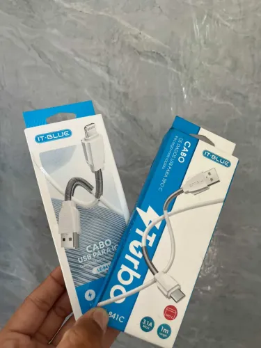 Cabo iPhone e tipo C USB turbo - ENTREGA A DOMICÍLIO 