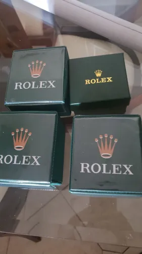 4 caixas novas para relógios Rolex e outros