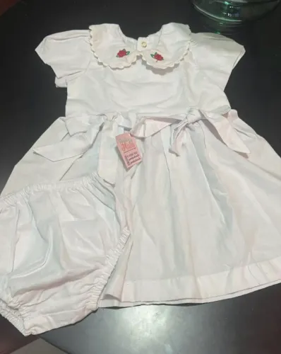 Vestido bebê 100% algodão. Novo!