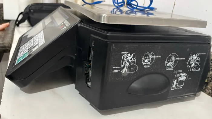 BALANÇA COMERCIAL ETIQUETADORA DIGITAL RAMUZA ATENA 2 35KG