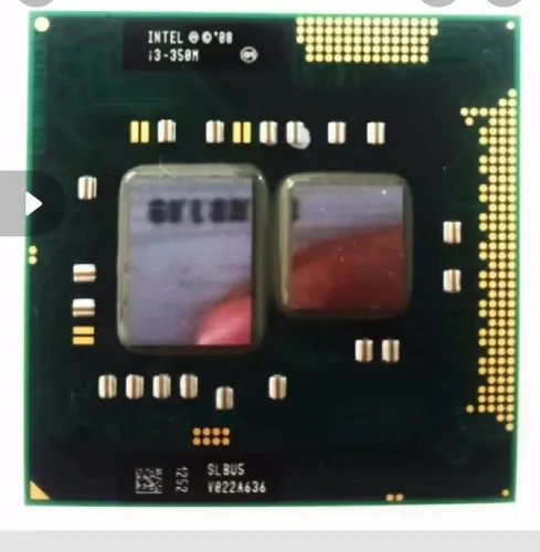Processador Intel Core i3-350M para notebook.