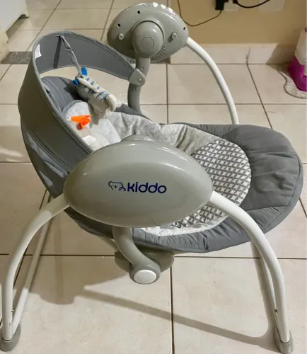 Cadeirinha de Descanso Automático Kiddo Mimo Cinza 0 a 9kg