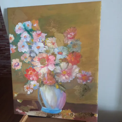 Quadro Pintura a Oleo Promoção Dia das Mães.