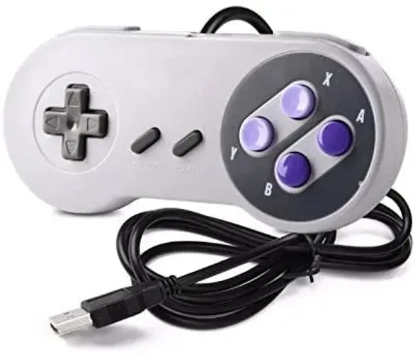 Controle Joystick Manete Usb Super Nintendo Pc Notebook