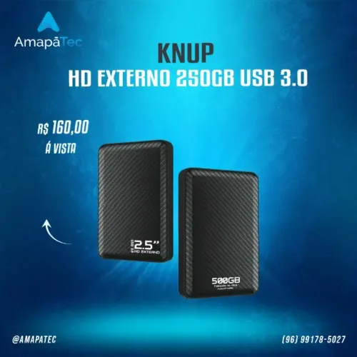 HD Externo USB 3.0 250GB Knup
