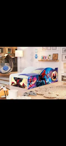 Cama infantil com animis
