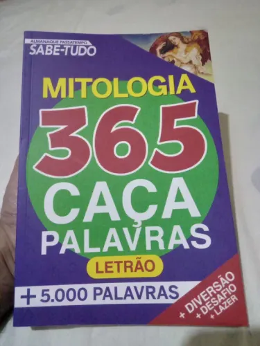 Livro sabe-tudo tema Mitologia 365 Caça Palavras - Letrão - +5.000 Palavras