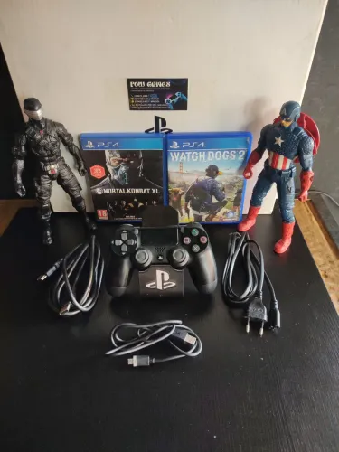 Vendo Playstation 4 FAT 500gb semi novo( C/ GARANTIA) SOU LOJA FISICA em Caxias 