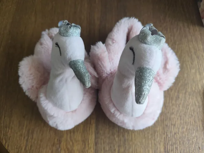 ABAIXOU Pantufas de Flamingo rosa claro