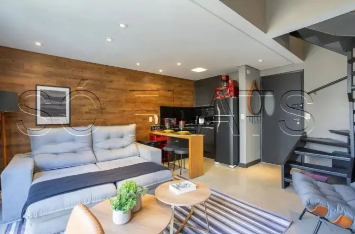 Apartamento Urbano Duplex para locação, 46m² contendo 1 dormitório e 1 vaga.